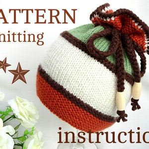 Knitting PATTERN Baby Hat Baby Beanie Knit Pattern Baby Boy Baby Girl Hats Knitted Baby Cap Infant Hat Newborn Pattern Children ( PDF ) Only