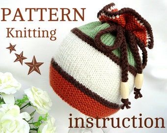 Knitting PATTERN Baby Hat Baby Beanie Knit Pattern Baby Boy Baby Girl Hats Knitted Baby Cap Infant Hat Newborn Pattern Children ( PDF ) Only