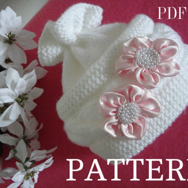 Baby Hat P A T T E R N  Knitting Baby Hat Baby Patterns Knitted Baby Hat Knitting Pattern Baby Hats Knitting Hat  Newborn Hat  ( PDF file )