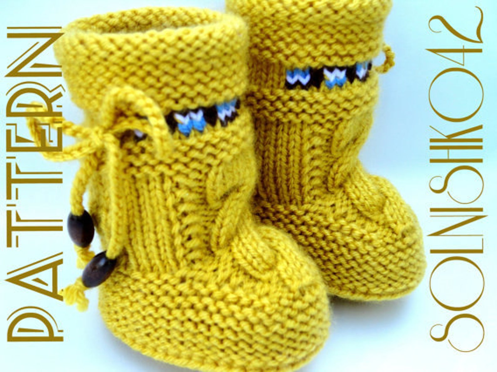 Knitting PATTERN Baby Uggs INSTRUCTION Pattern Baby Etsy