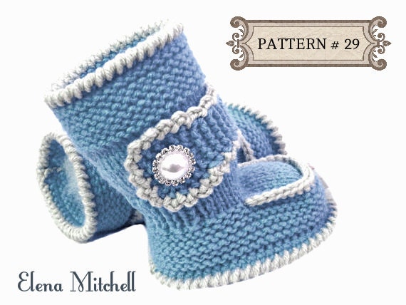 knitted baby uggs
