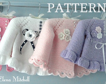 Modèle tricot veste bébé gilet bébé point mousse modèle tricot veste bébé fille manteau fille nouveau-né cardigan à tricoter modèle bébé