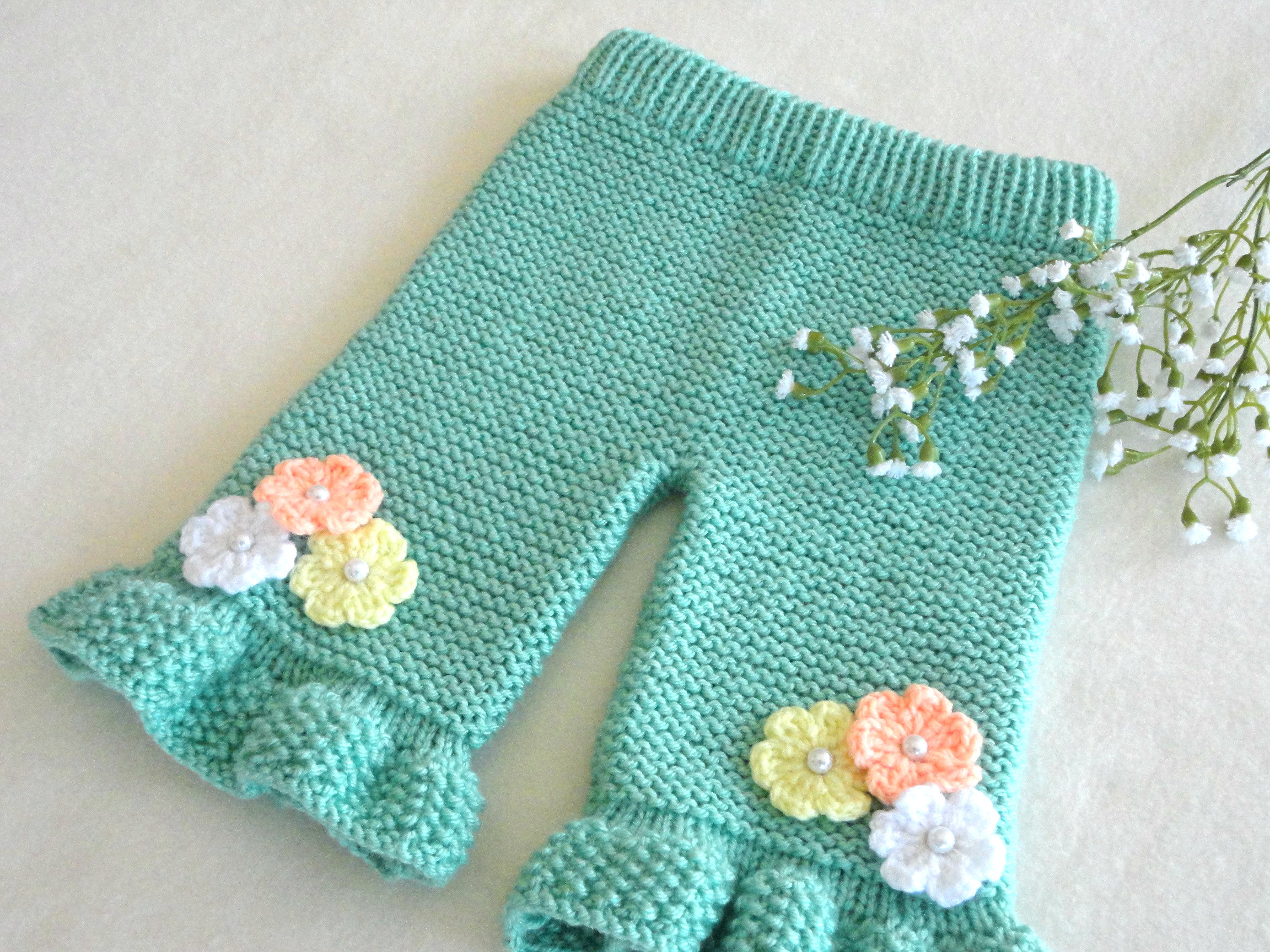 Knitting PATTERN Baby Cardigan Baby Pants Baby Girl Outfit Etsy