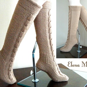 Knitting PATTERN Women Booties Adults Socks Leg Warmers - Etsy
