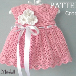 Crochet PATTERN Baby Dress Baby Girl Pattern Crochet Newborn Outfit Infant Dress Pattern Baby Girl Clothes Crochet Baby Dress PATTERN PDF