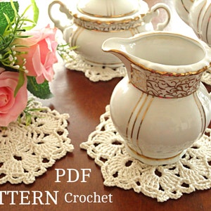 Crochet Pattern Crochet Placemat Coaster Pattern Home Decor Crochet Tablecloth Pattern Crochet Doily Round Crochet Pattern Doilies PDF file