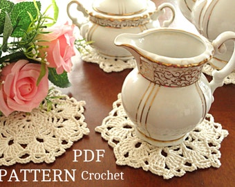 Crochet Pattern Crochet Placemat Coaster Pattern Home Decor Crochet Tablecloth Pattern Crochet Doily Round Crochet Pattern Doilies PDF file