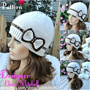 Knitting Pattern Hat Girl Pattern Knit Womens Hat Knitted Hats Knit Hat Kids Hat Pattern (12-24 m,Toddler, Child, Adult sizes) PDF file