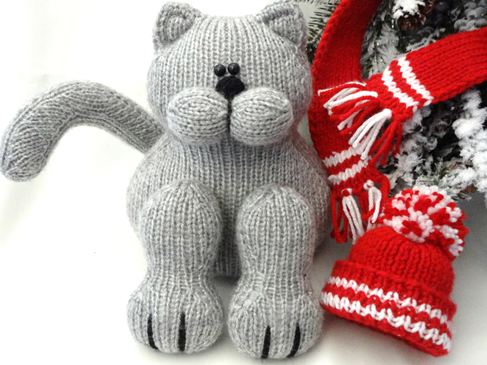 Knitting PATTERN Animal Knit Pattern Cat Toys Patterns Etsy