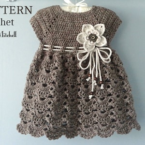 Crochet PATTERN Baby Dress Baptism 