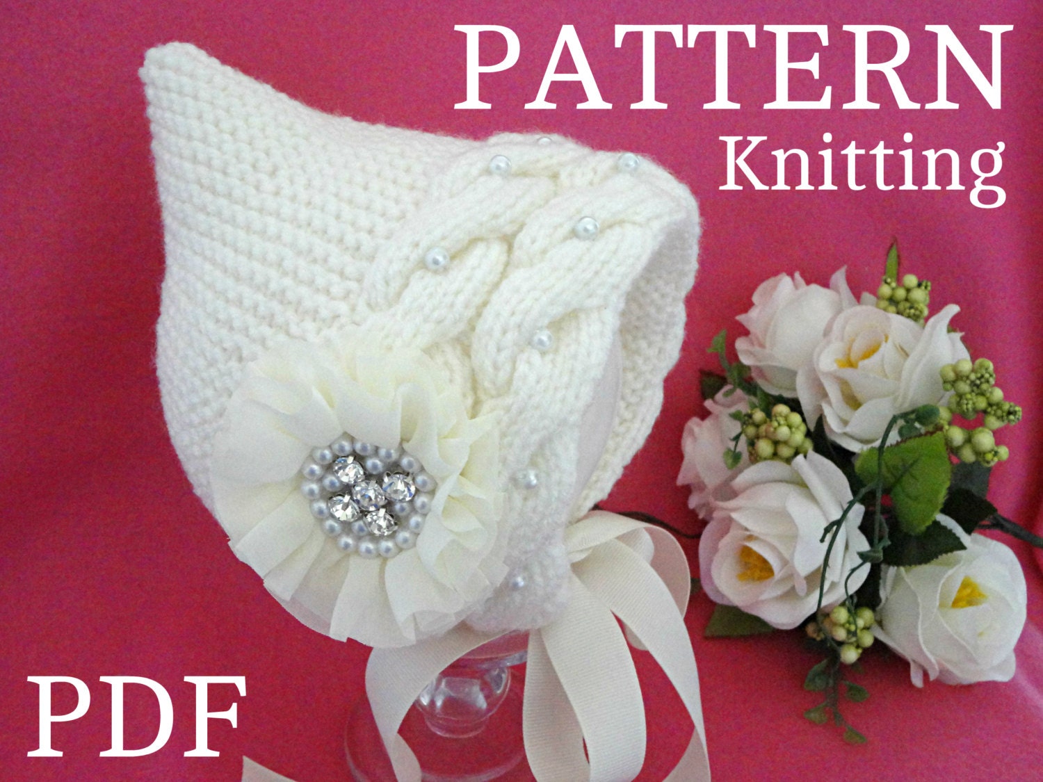 Knitting Pattern Baby Knit Baby Hat Newborn Baby Girl Etsy