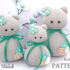 Knitting PATTERN Animal Knit Pattern Cat Animal Patterns Children Toy Knitting Doll Pattern Amigurumi Cat Baby Kids Toys Pattern PDF file image 5