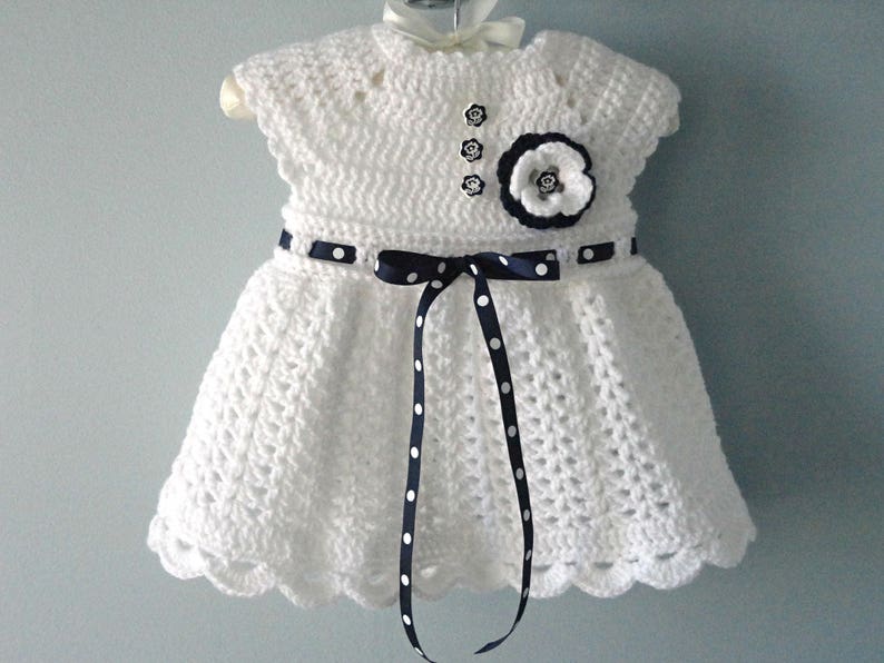 Crochet PATTERN Baby Dress Baby Girl Pattern Crochet Newborn Outfit Infant Dress Pattern Baby Girl Clothes Crochet Baby Dress PATTERN PDF image 4