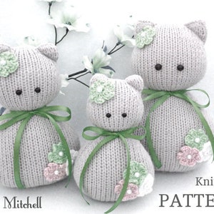 Knitting PATTERN Animal Knit Pattern Cat Animal Patterns Children Toy Knitting Doll Pattern Amigurumi Cat Baby Kids Toys Pattern PDF file image 7