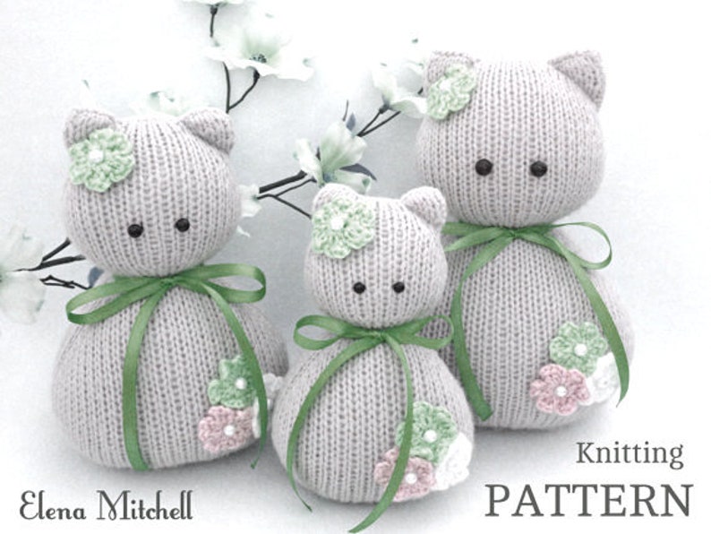 Knitting PATTERN Animal Knit Pattern Cat Animal Patterns Children Toy Knitting Doll Pattern Amigurumi Cat Baby Kids Toys Pattern PDF file image 7