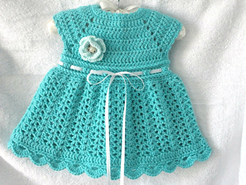 Crochet PATTERN Baby Dress Baby Girl Pattern Crochet Newborn Outfit Infant Dress Pattern Baby Girl Clothes Crochet Baby Dress PATTERN PDF image 9