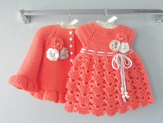 Buy Knitting PATTERN Baby Jacket Crochet PATTERN Baby Dress Baby