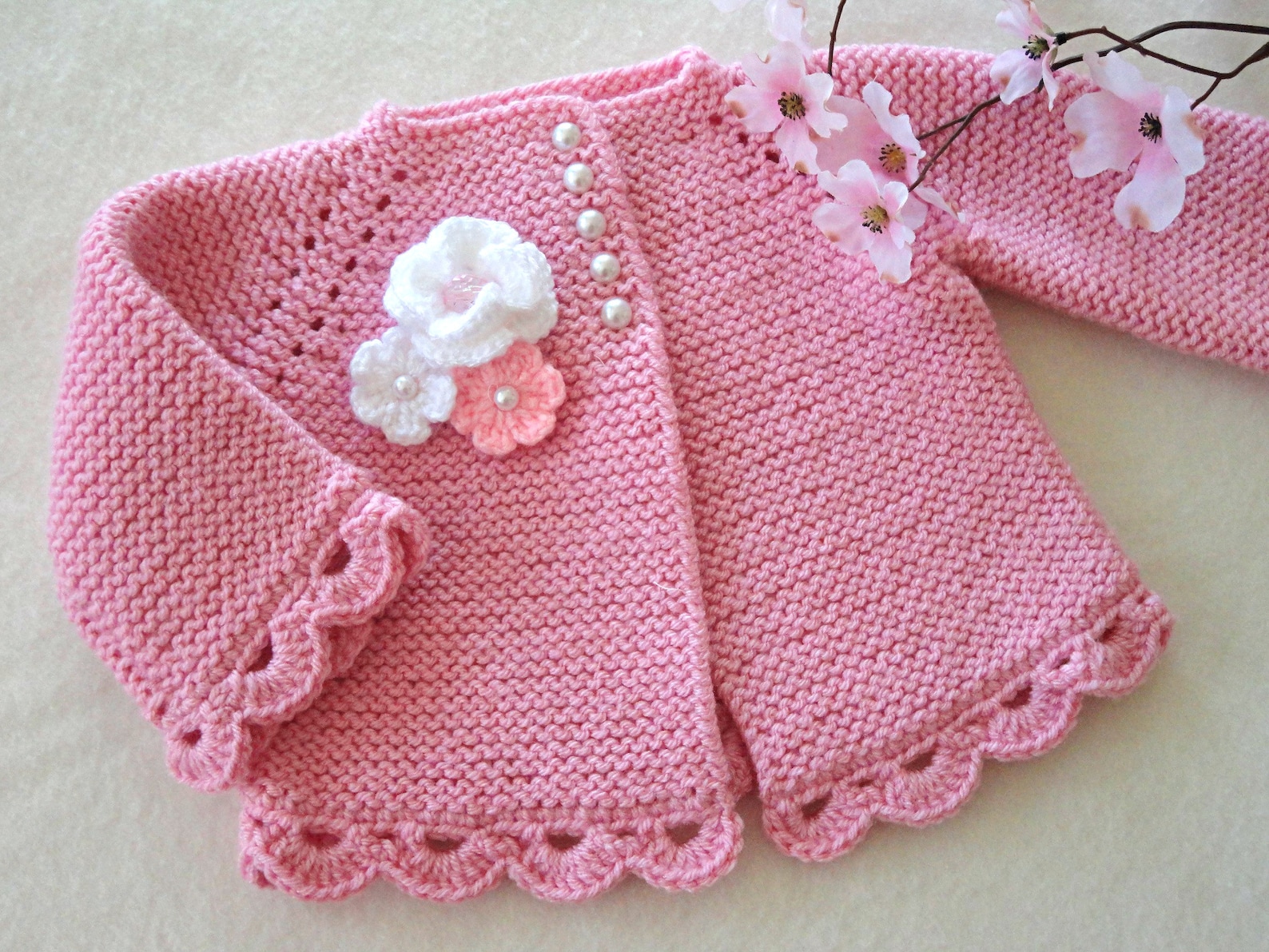 Knitting PATTERN Baby Jacket Crochet PATTERN Baby Dress Baby Etsy