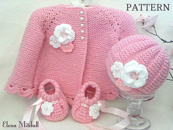 garter stitch baby booties