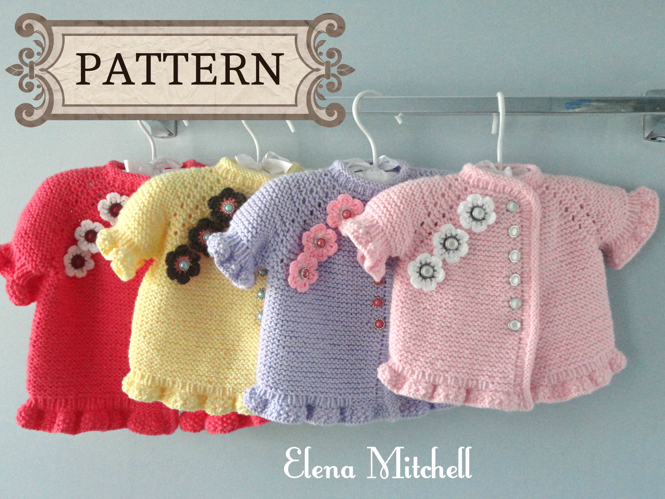 knitted baby girl cardigans