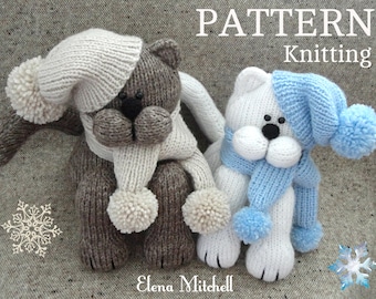 Knitting PATTERN Animal Cat Toys Patterns Children Toy Knitting Doll Pattern Amigurumi Cat Baby Kids Toys Pattern PDF file