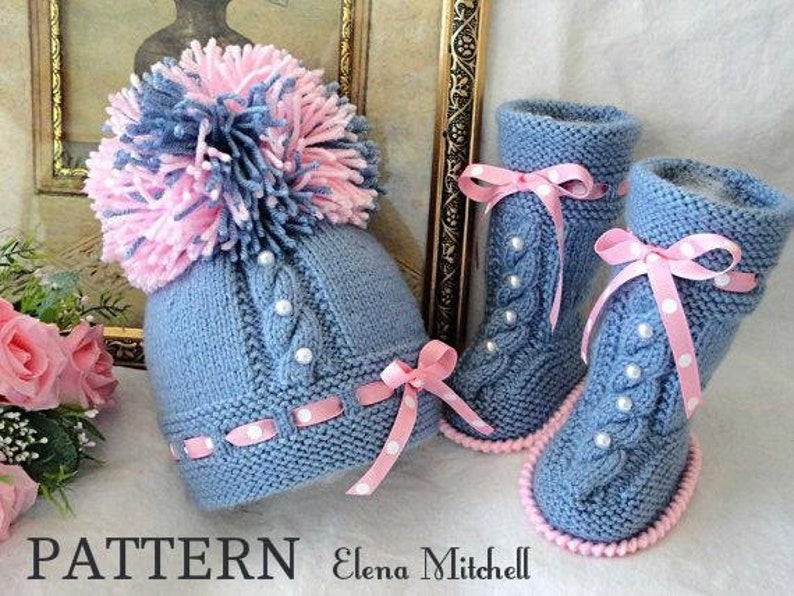 Knitting PATTERN Baby Booties Baby Shoes Patterns Knit