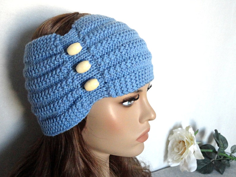 Knitting PATTERN Headband Womens Ear Warmer Adult Headband