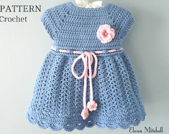 Crochet PATTERN Baby Dress Baby Girl Pattern Crochet Newborn Outfit Infant Dress Pattern Baby Girl Clothes Crochet Baby Dress PATTERN PDF