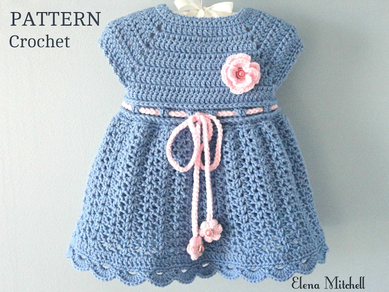 Crochet PATTERN Baby Dress Baby Girl Pattern Crochet Newborn Etsy