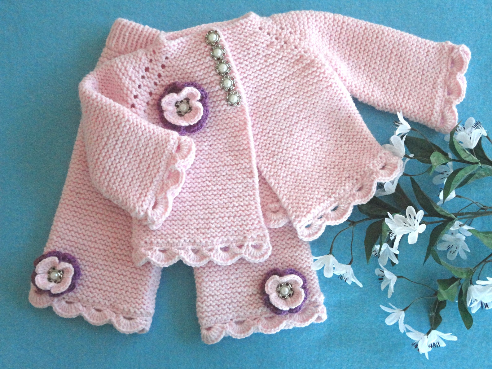 Knitting PATTERN Baby Pants Knitted Baby Pants Pattern Baby Etsy