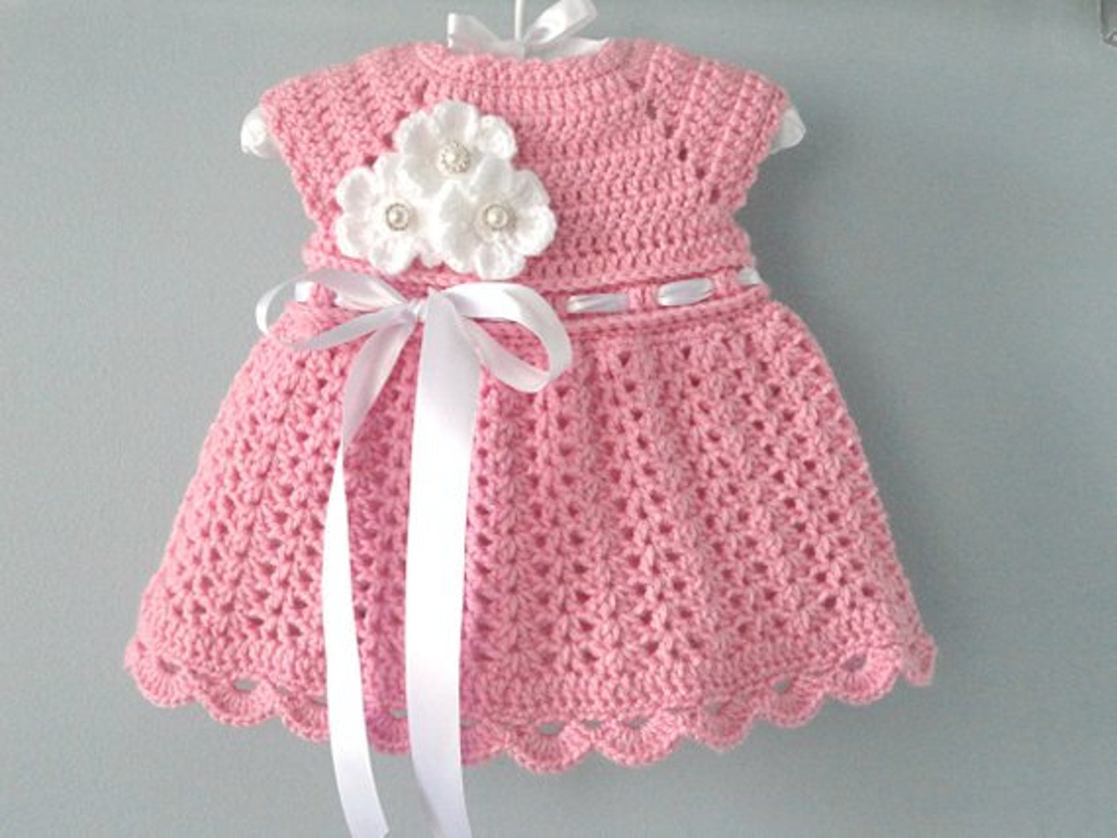 Crochet PATTERN Baby Dress Baby Girl Pattern Crochet Newborn Etsy