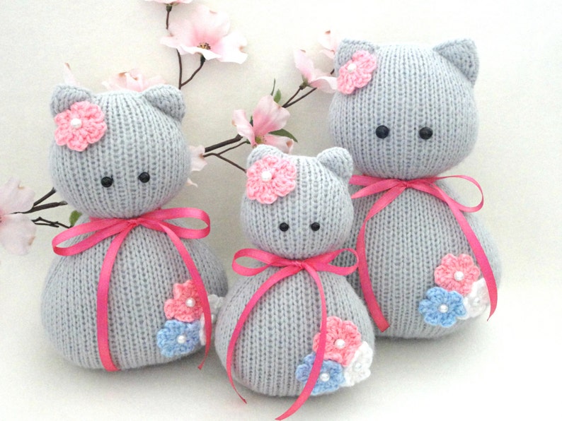 Knitting PATTERN Animal Knit Pattern Cat Animal Patterns Children Toy Knitting Doll Pattern Amigurumi Cat Baby Kids Toys Pattern PDF file image 6