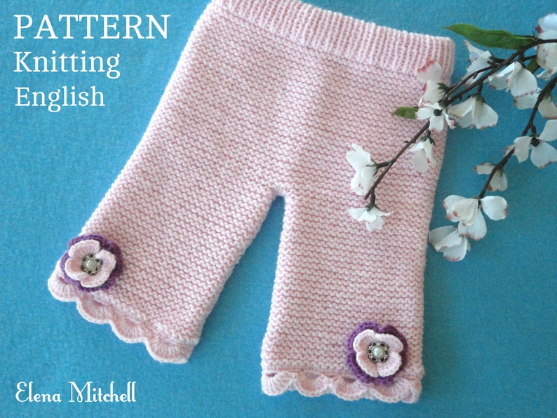 Knitting PATTERN Baby Pants Knitted Baby Pants Pattern Baby Etsy