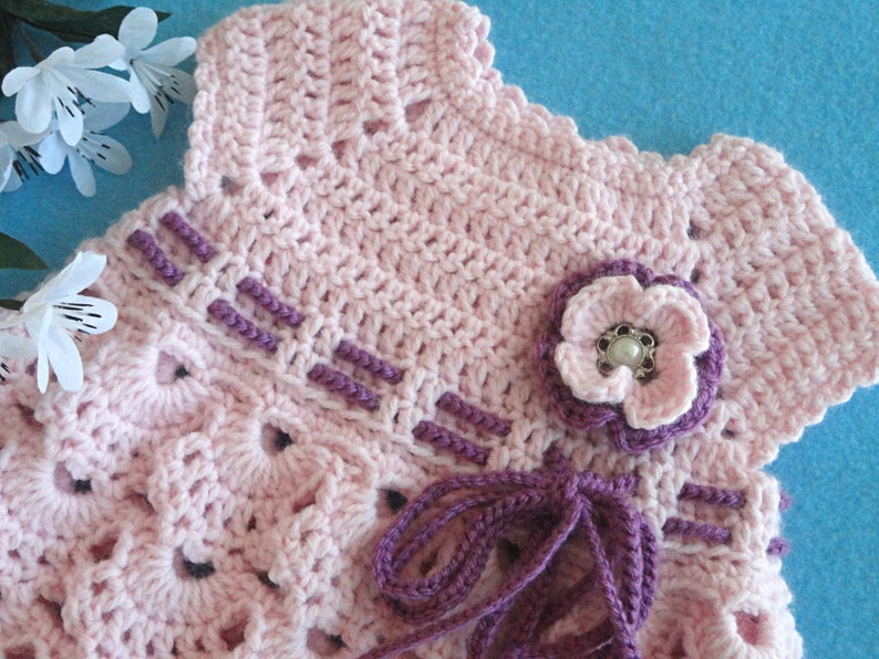 Crochet PATTERN Baby Dress Baptism Dress Pattern Crochet | Etsy