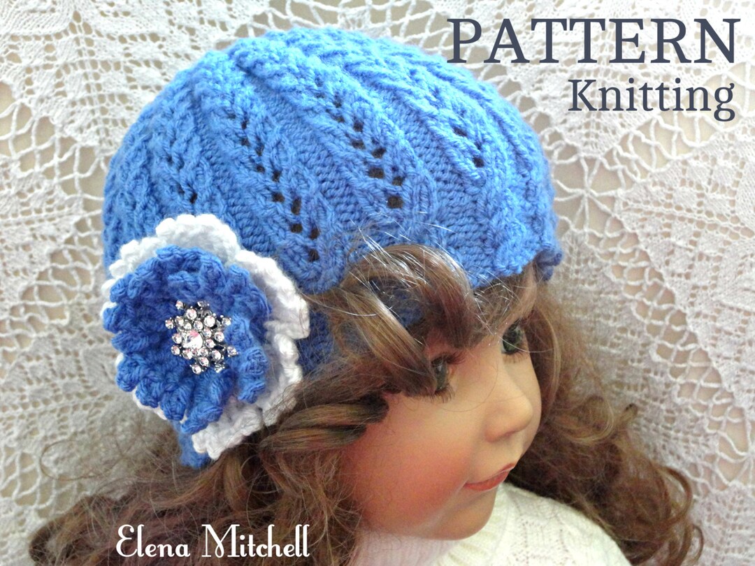 Knitting PATTERN Girls Beanie Women Hat Accessories Children Etsy