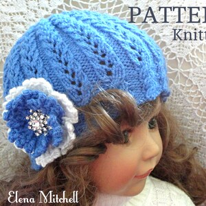 Knitting PATTERN Girls Beanie Women Hat Accessories Children Hat Knit Womens Hats Toddler Beanie Knitted Toddler Hat Girls Hats Knit Pattern