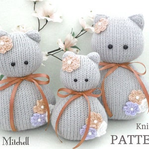 Knitting PATTERN Animal Knit Pattern Cat Animal Patterns Children Toy Knitting Doll Pattern Amigurumi Cat Baby Kids Toys Pattern PDF file image 8