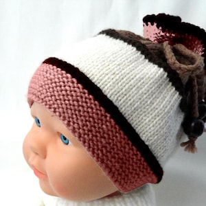 Knitting PATTERN Baby Hat Baby Beanie Knit Pattern Baby Boy Baby Girl Hats Knitted Baby Cap Infant Hat Newborn Pattern ( PDF ) in English