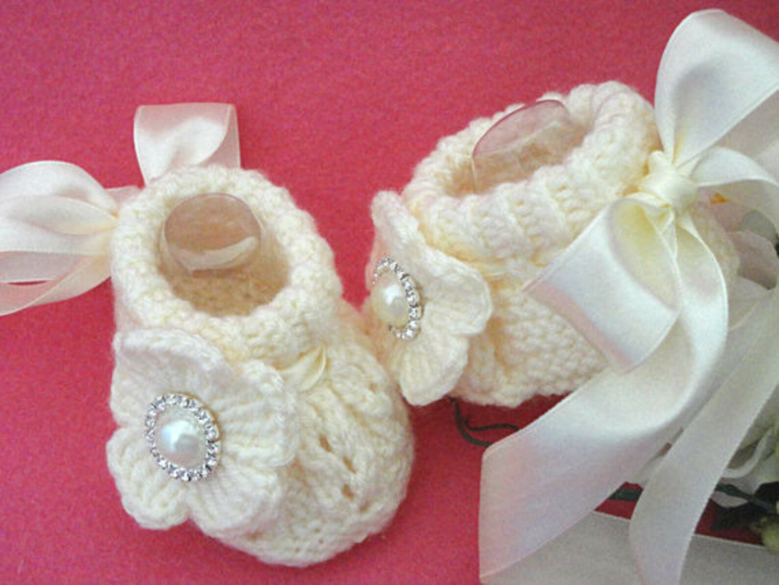 Knitting PATTERN Baby Shoes Knitted Baby Girl Shoes Knitting Etsy