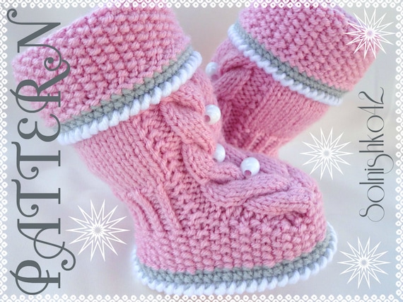 knitted baby uggs