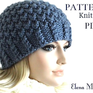 Knitting Pattern Hat Knit Beanie Pattern Women Hat Pattern - Etsy
