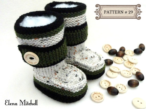 knitted baby uggs