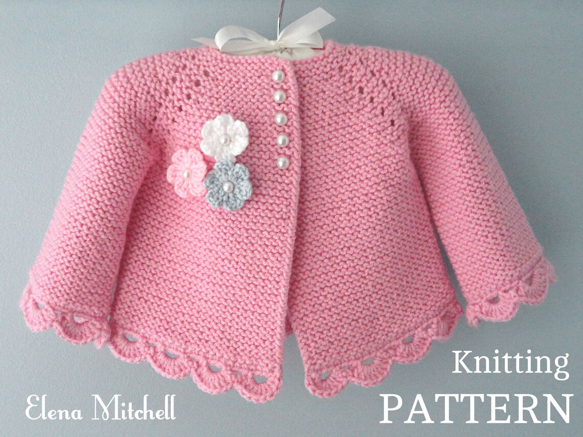 Knitting PATTERN Baby Jacket Crochet PATTERN Baby Dress Baby Etsy