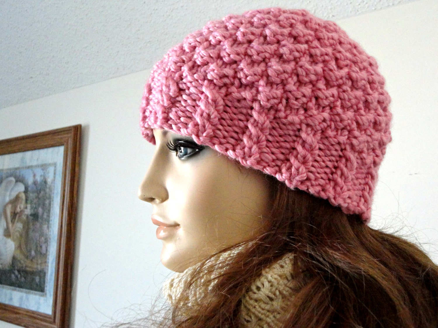 Instant Download Knitting Pattern Hat Knit Beanie Pattern Women Hat ...