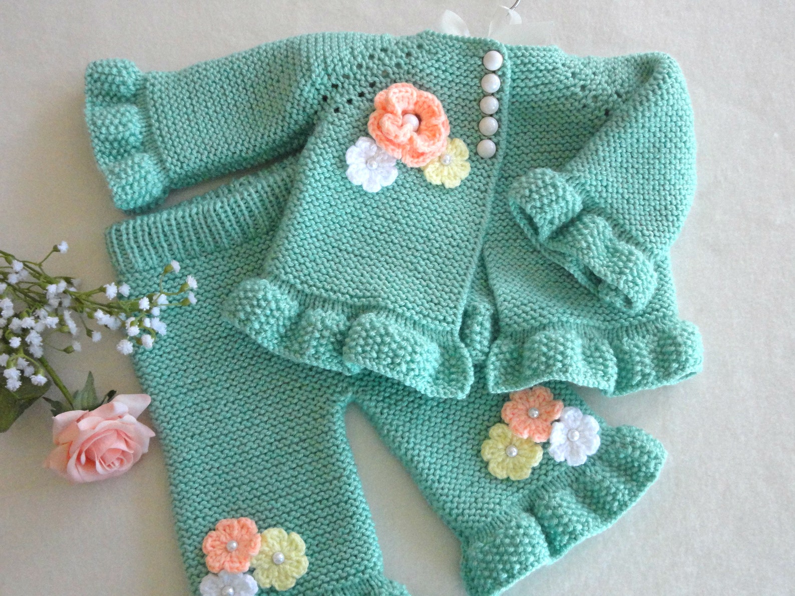 Knitting PATTERN Baby Pants Knitted Baby Pants Pattern Baby Etsy