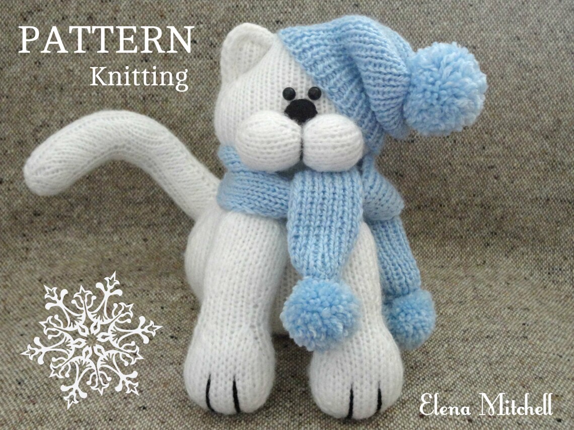 Knitting PATTERN Animal Knit Pattern Cat Toys Patterns Etsy Canada