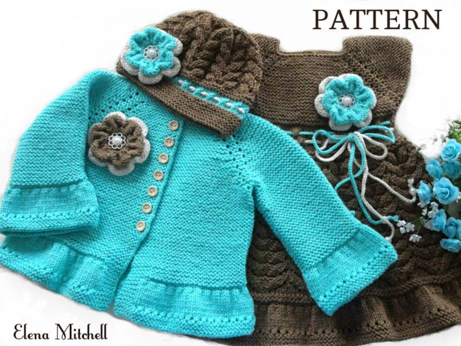 Knitting PATTERN Baby Jacket Knitting Pattern Baby Hat Knitted Etsy