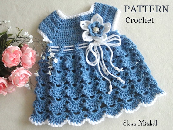 crochet baptism dress pattern