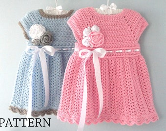 Crochet PATTERN Toddler Dress Pattern Crochet Girls Dress