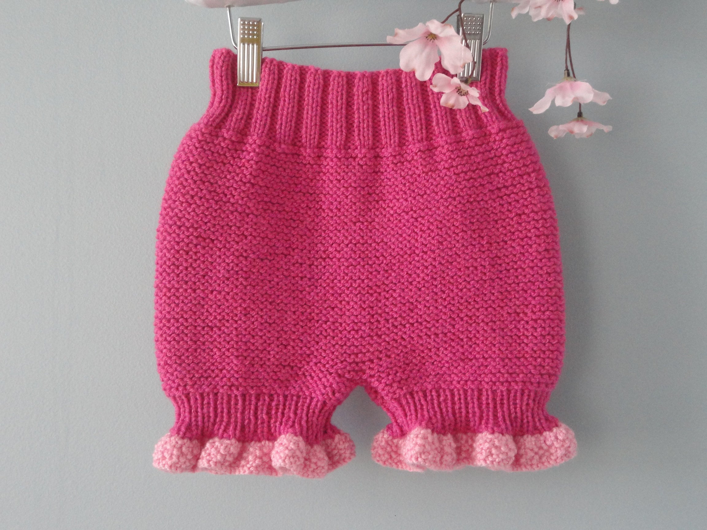 Knitting PATTERN Diaper Cover Knitted Baby Bloomers Baby Pants Etsy